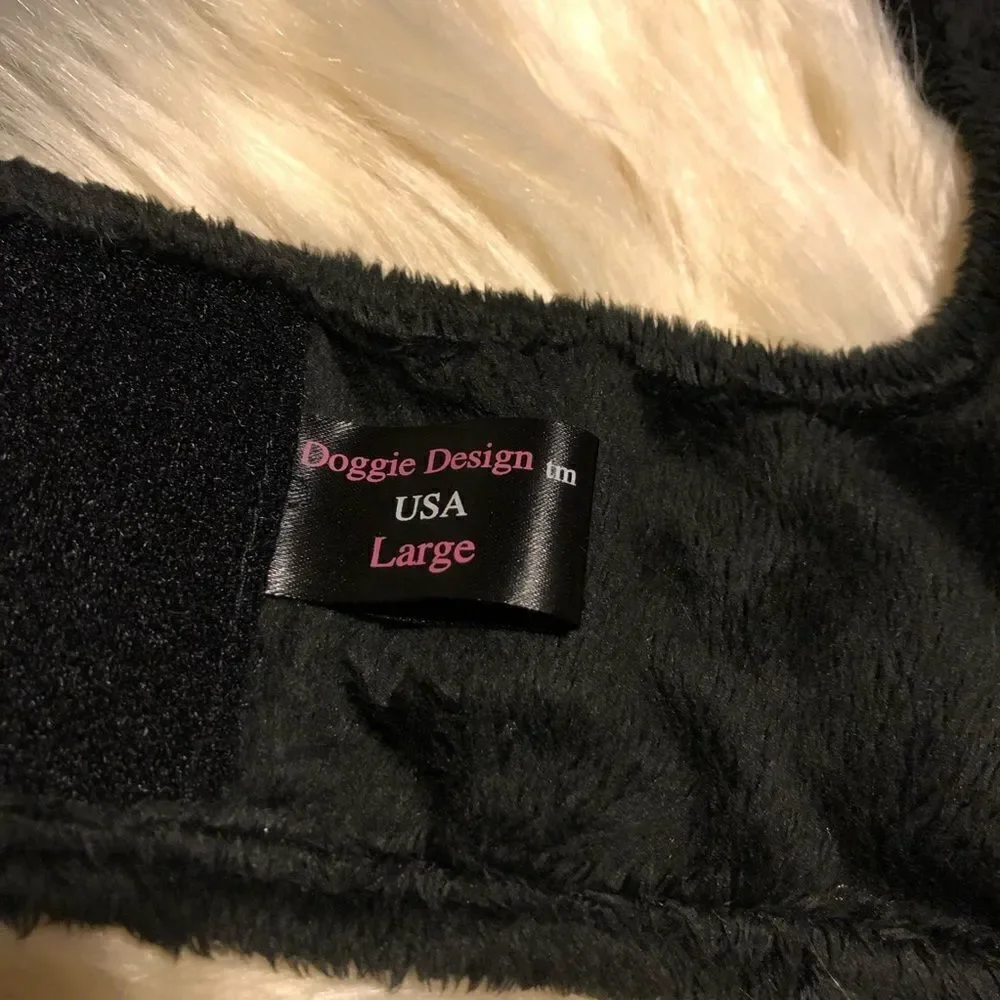 Doggie Design Brocade black/silver size large
